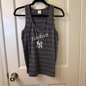 Genuine Merchandise Blue and Gray Yankees Striped Tank